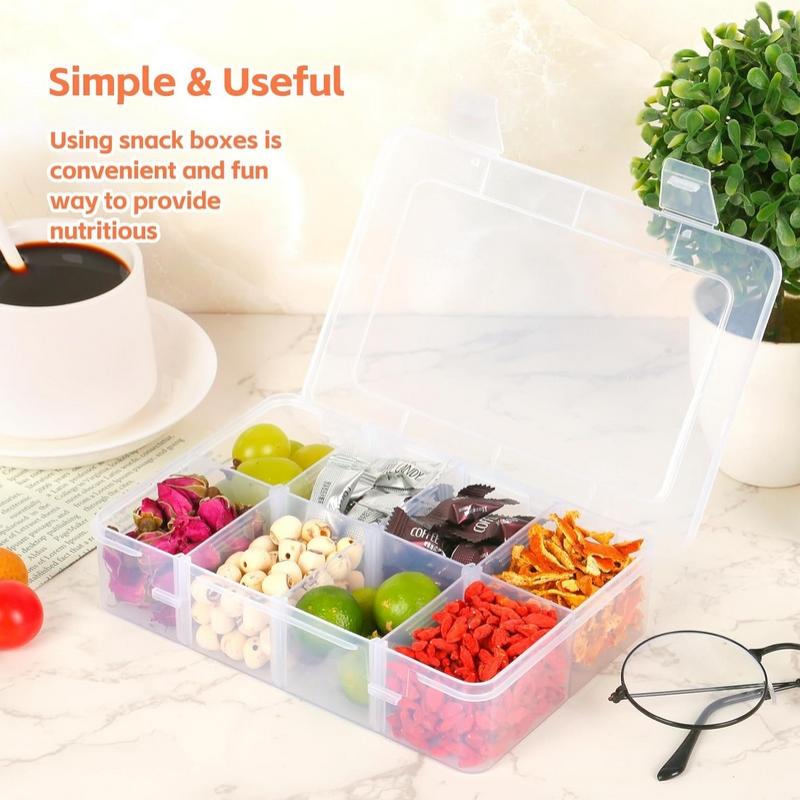 8 Grid Snackle Box Container C - Food Snacks With Iron review and price