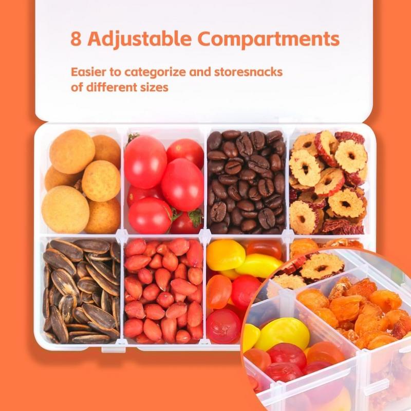 8 Grid Snackle Box Container C - Food Snacks With Iron review and price