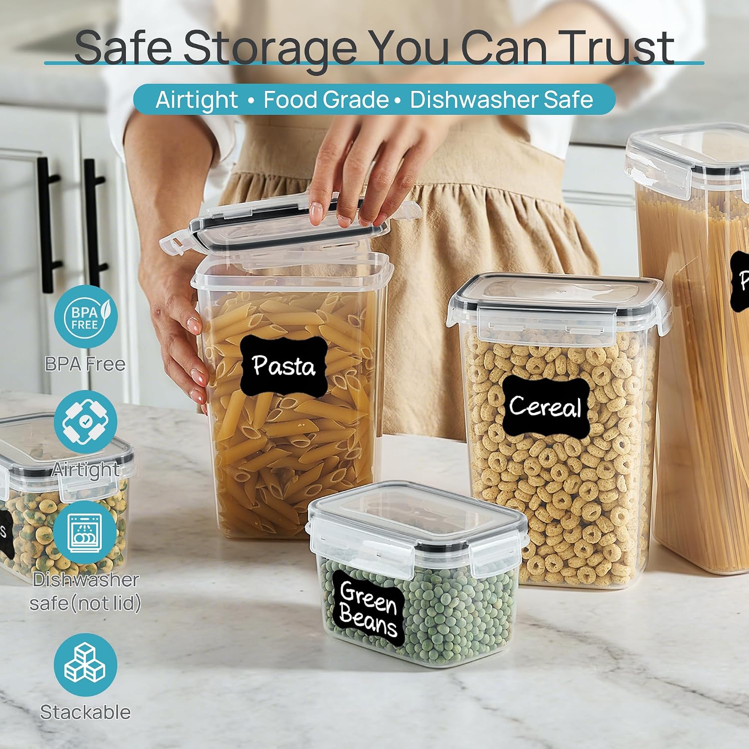 Vtopmart Airtight Food Storage - Snacks Food Labels review and price