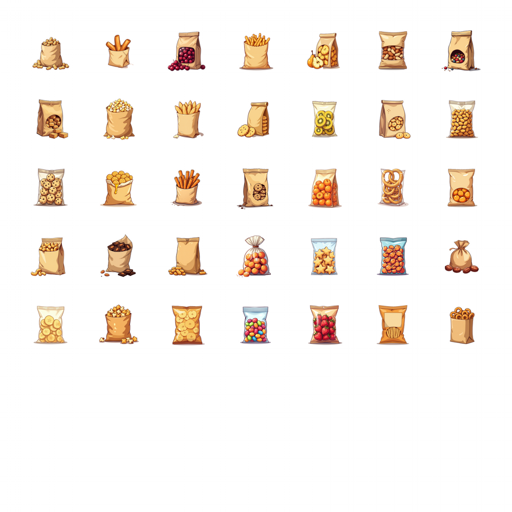 35pcs-100pcs Decals  crunchy S - Snacks Food Labels review and price