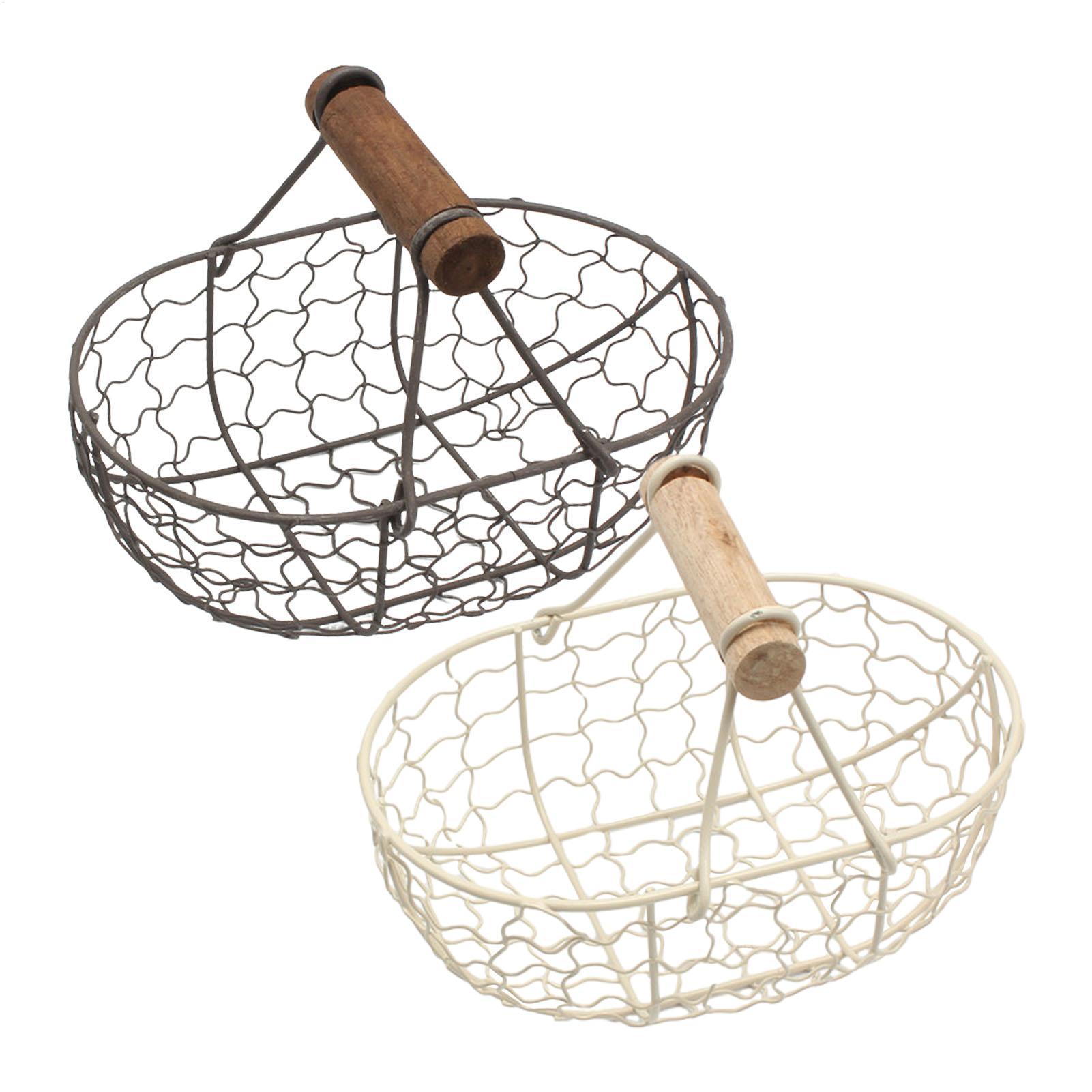 Iron Storage Basket with Woode - Food Snacks With Iron review and price