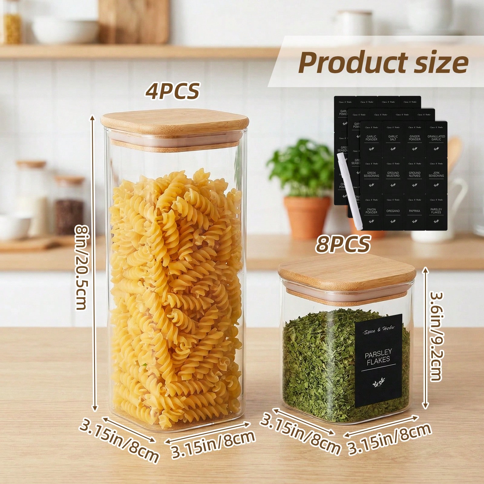Glass Food Storage Containers  - Snacks Food Labels review and price