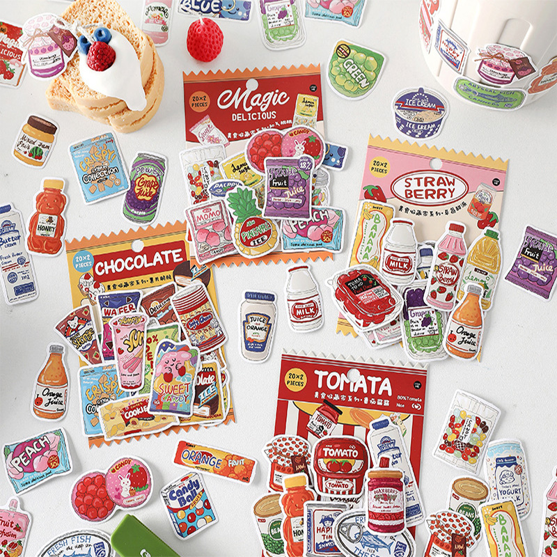 Cute Food Stickers Fast Food S - Snacks Food Labels review and price
